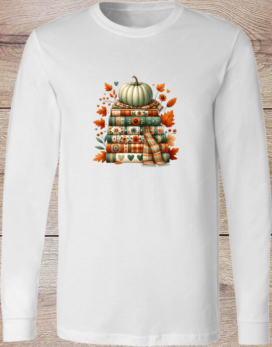 Fall Book Stack - Long Sleeve