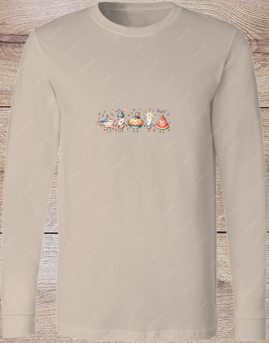 Apple Pie and Fireworks - Long Sleeve