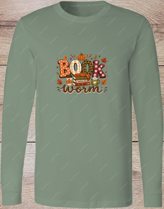 Fall Book Worm - Long Sleeve