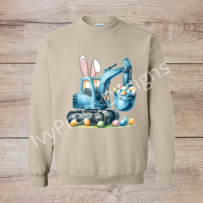 Blue Back Hoe with eggs
