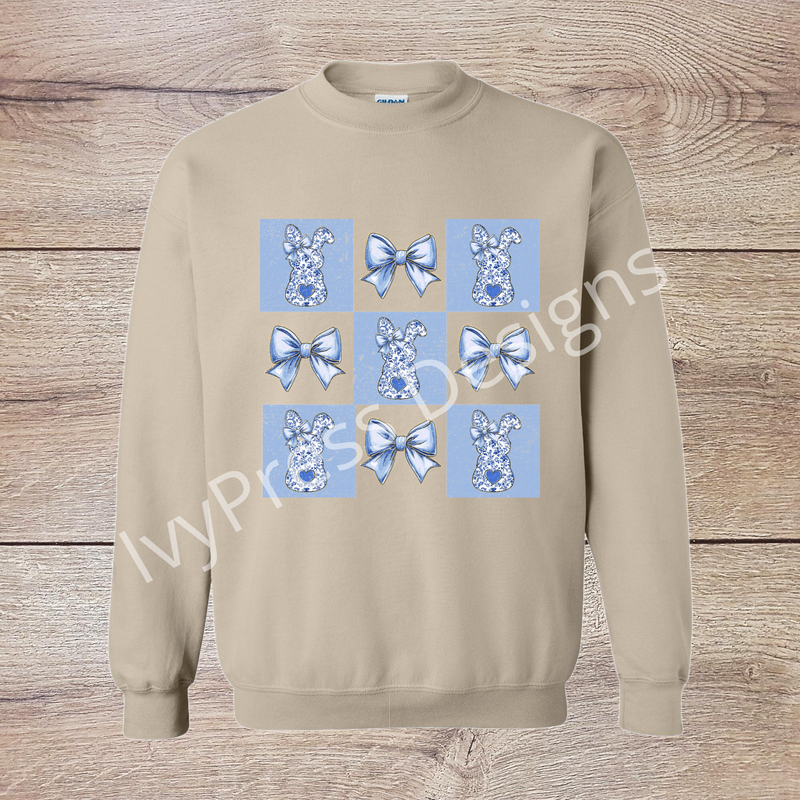 Blue Bunny and Bows