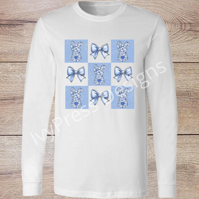 Blue Bunny and Bows
