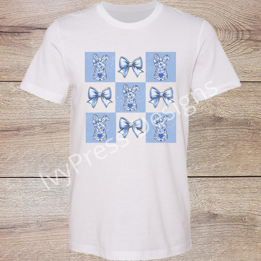 Blue Bunny and Bows