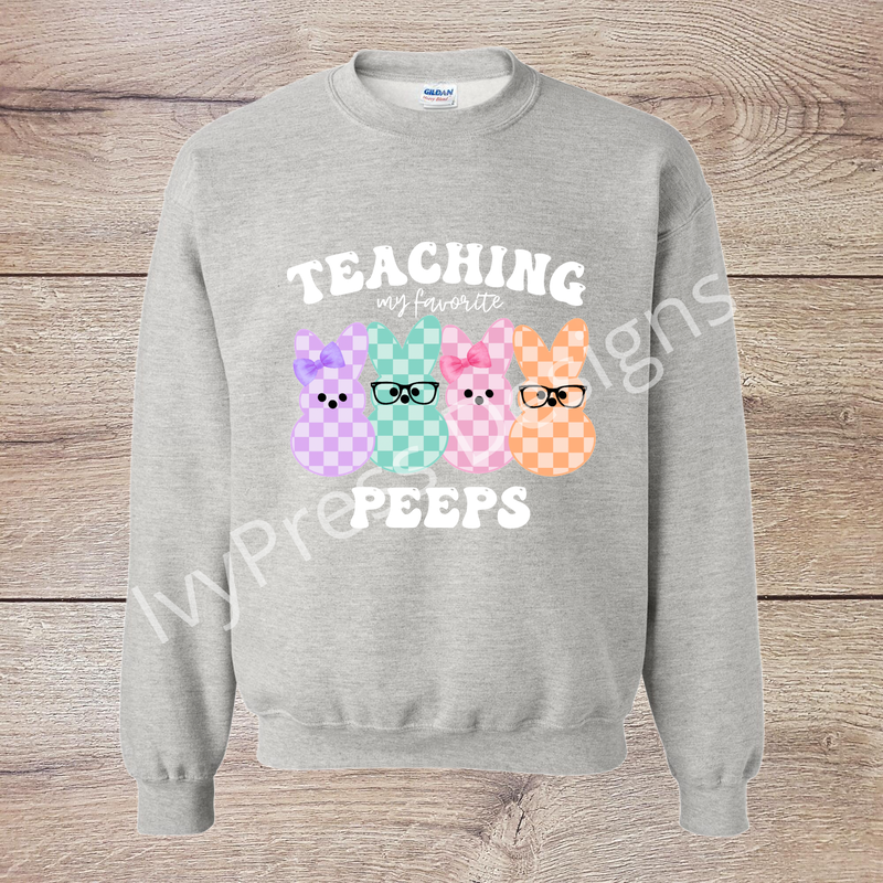 Chicks Teaching Peeps