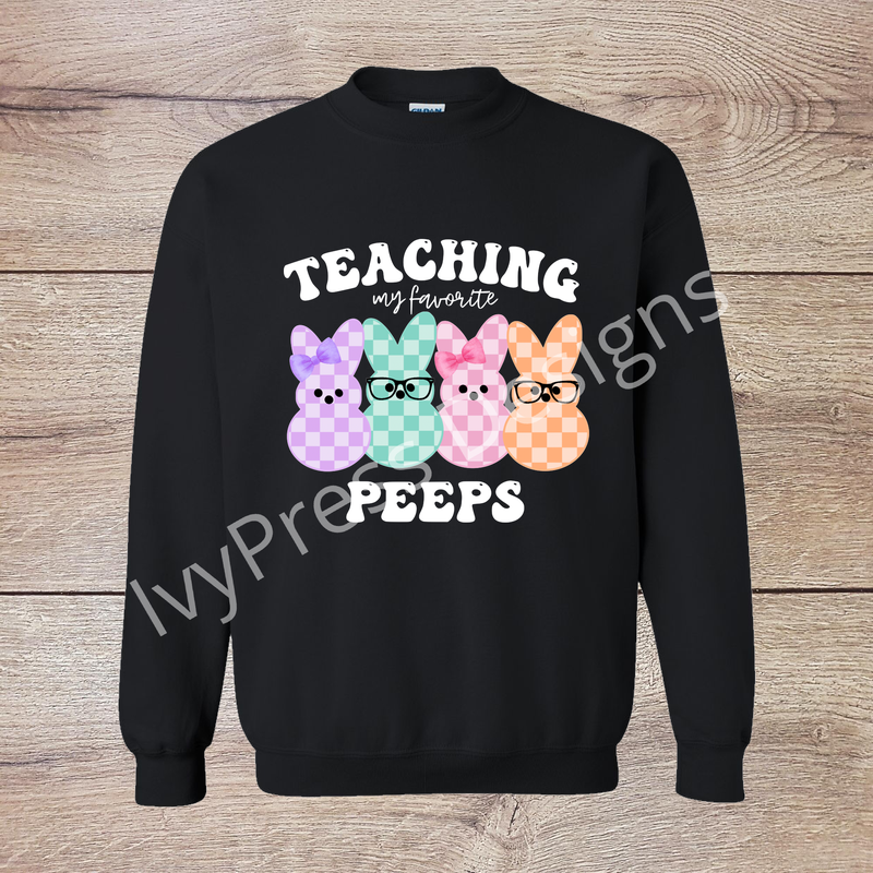 Chicks Teaching Peeps
