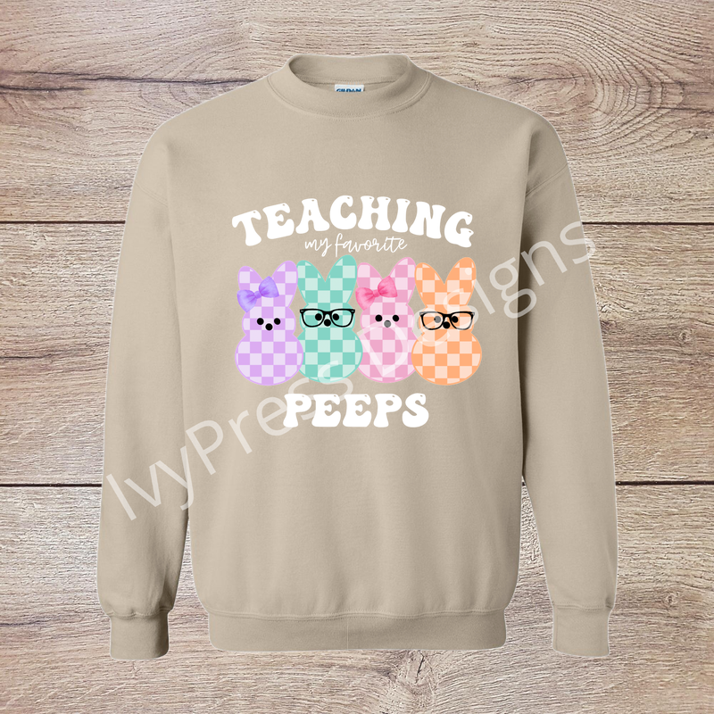 Chicks Teaching Peeps
