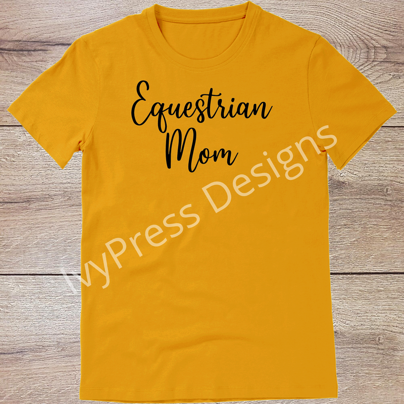Equestrian Mom Script - Black