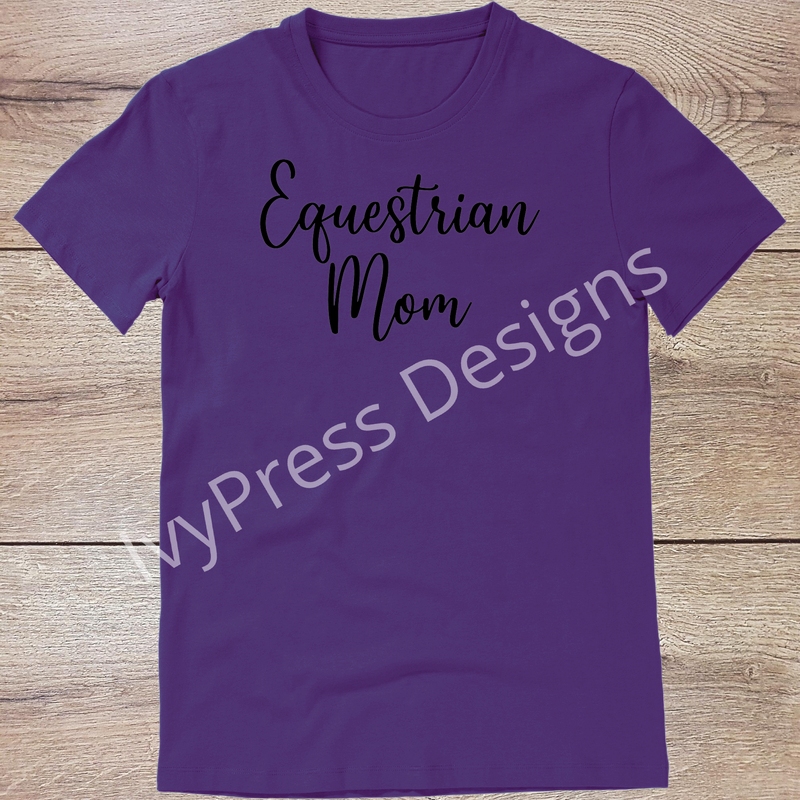 Equestrian Mom Script - Black