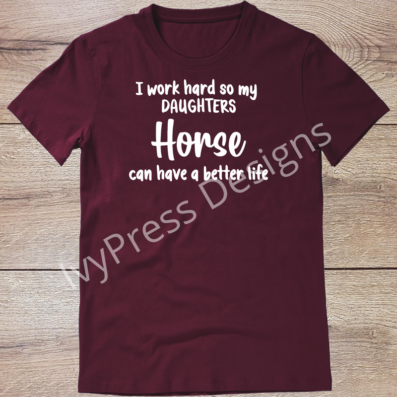 I Work Hard Daughters White