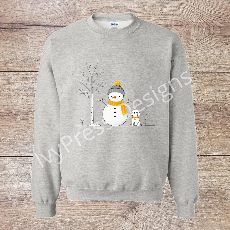 Simple Snowman and Friend