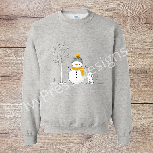 Simple Snowman and Friend