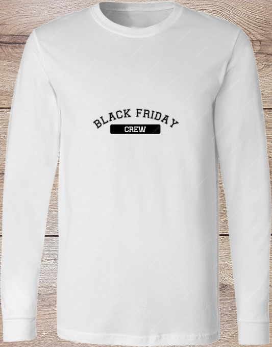 Varsity Black Friday Crew - Long Sleeve