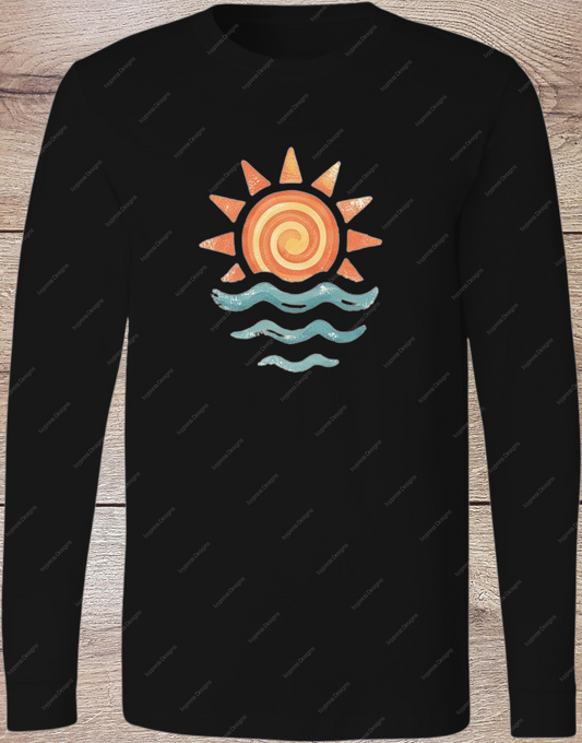 Retro Summer Sun - Long Sleeve Front