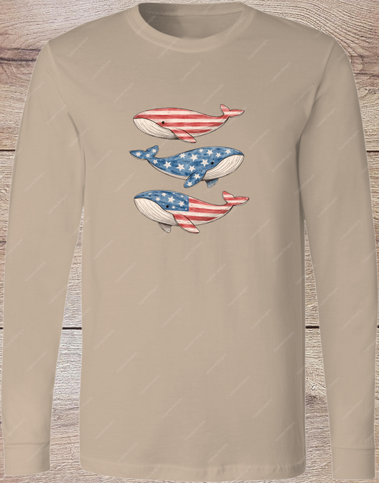 USA Whales - Long Sleeve