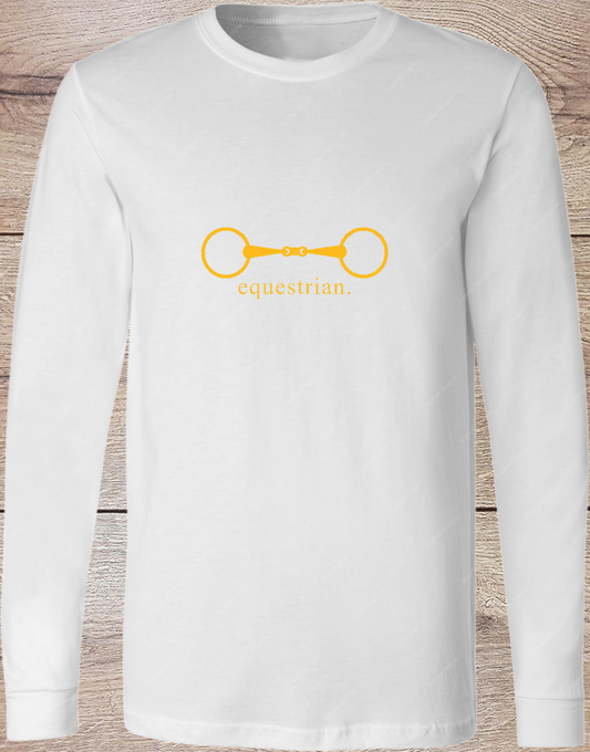 Equestrian Bit - Gold - Long Sleeve