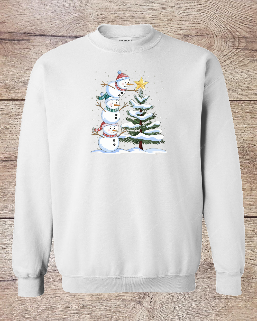 Snowman Tree Star - Sweatshirt