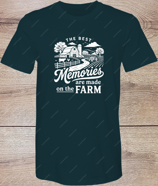 Memories On The Farm White - Short Sleeve