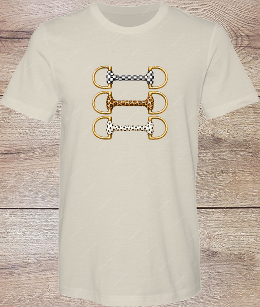 Equestrian Patterned Bits - Short Sleeve Front