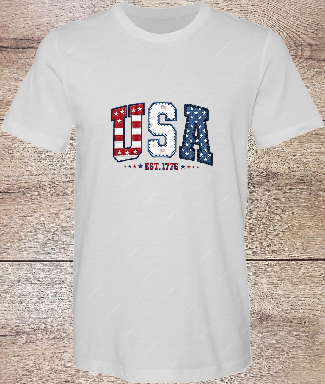 1776 USA Varsity - Ash - Faire color image