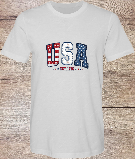 1776 USA Varsity - Ash - Faire color image