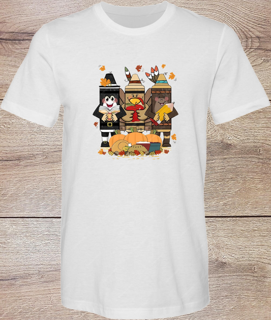 Crayon Thanksgiving - Short Sleeve