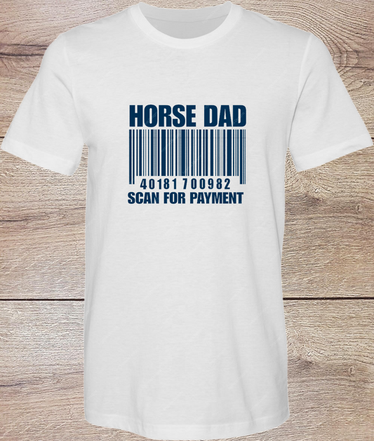 Horse Dad Scan for Payment - Short Sleeve