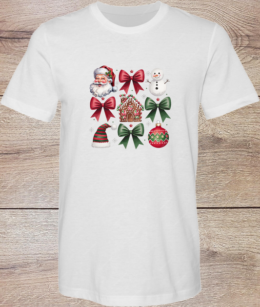 Christmas Coquette Snowman - Short Sleeve