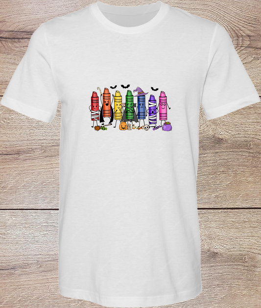 Crayon Halloween - Short Sleeve
