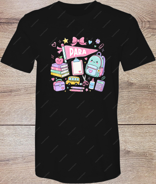 School Para Pastel Pennant - Short Sleeve Front