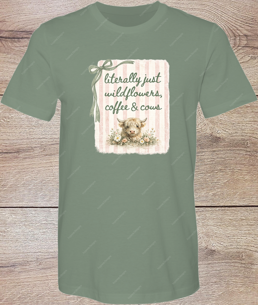 Cows and Coffee Preppy - Short Sleeve