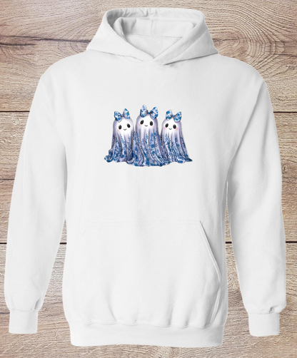 Blue Toile Ghosts - Hoodie