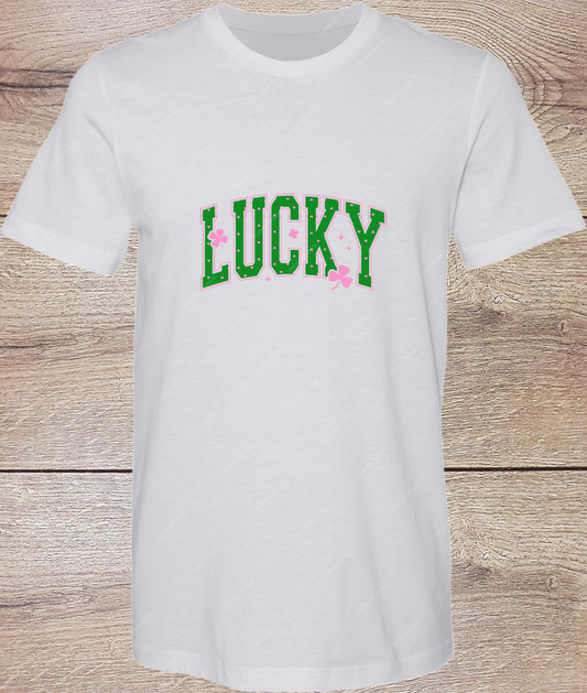 Lucky Green and Pink  - Short Sleeve
