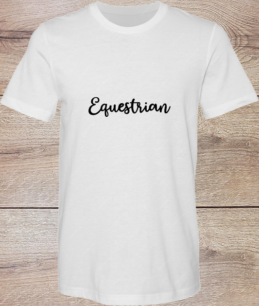 Varsity Equestrian Black - Short Sleeve