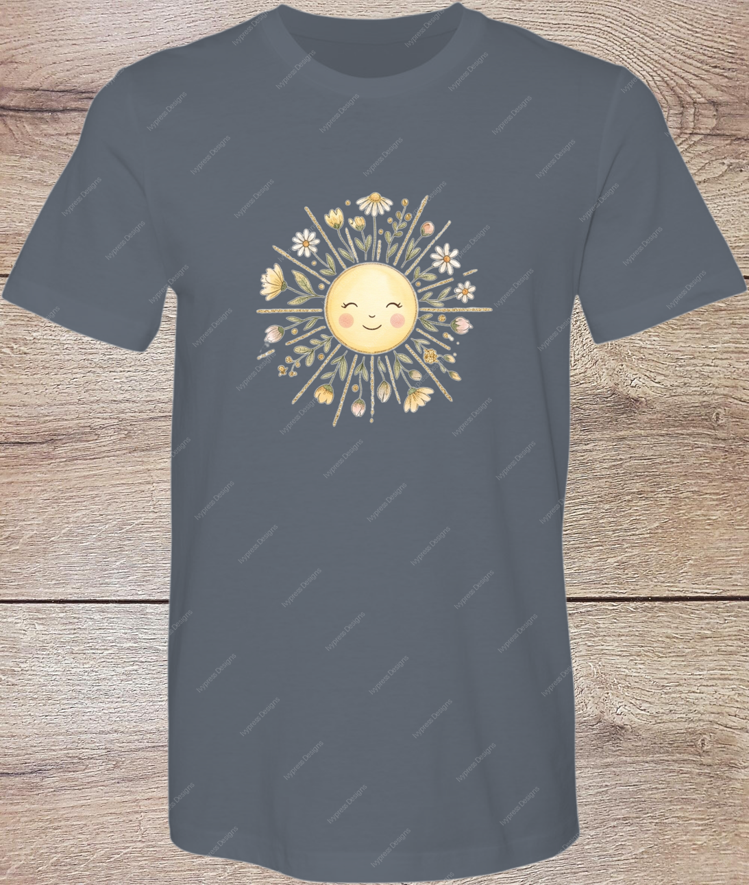 Boho Floral Sunshine - Short Sleeve Front