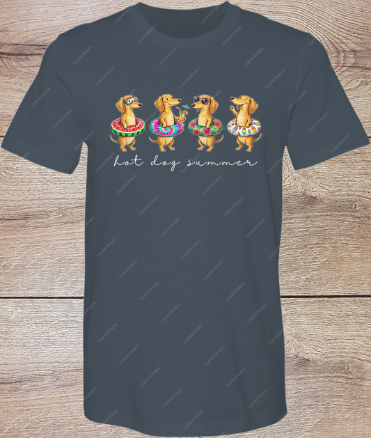 Summer Weenie Dogs - White - Short Sleeve Front