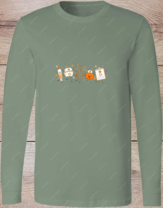 Fall Nurse Cuties - Long Sleeve