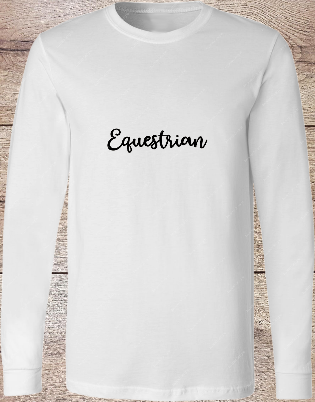 Varsity Equestrian Black - Long Sleeve