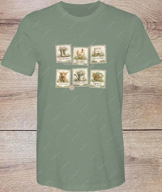 Vintage Postage Farm - Short Sleeve