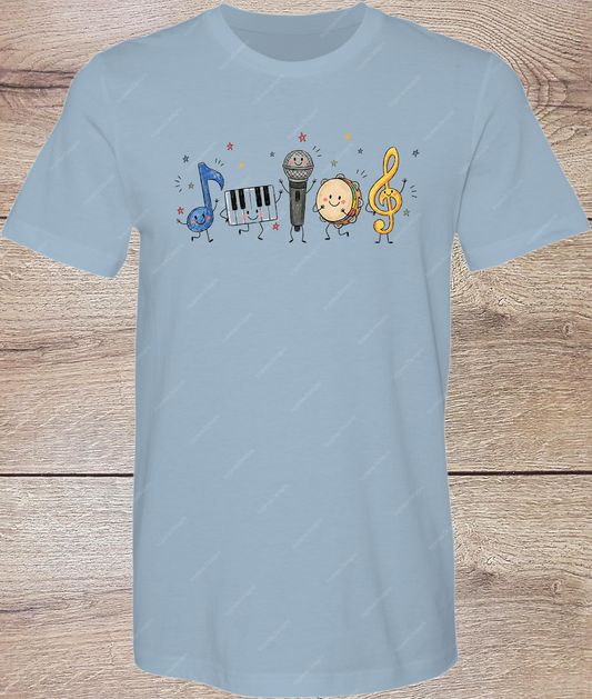 Music Doodle Cuties  - Short Sleeve Front