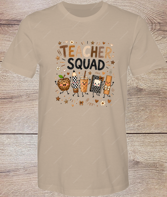 Teacher Squad Naturals  - Short Sleeve Front