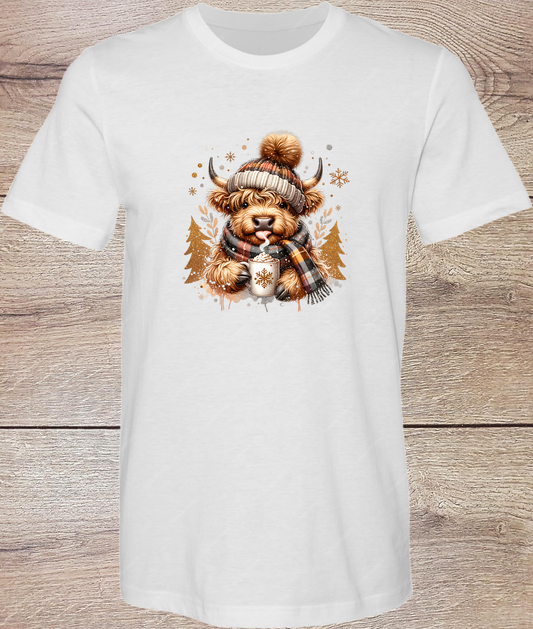 Warm Highland Cow - Short Sleeve