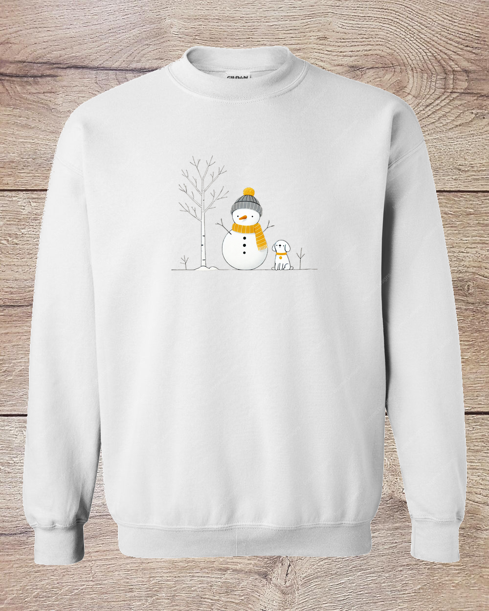 Simple Snowman and Friend - Sweatshirt