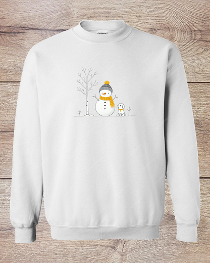 Simple Snowman and Friend - Sweatshirt
