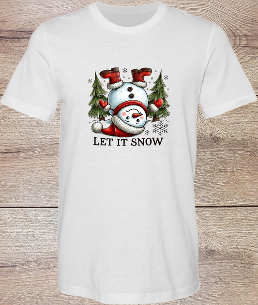 Snowman Let it Snow - Short Sleeve