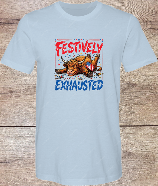 Highland Festively Exhausted  - Short Sleeve