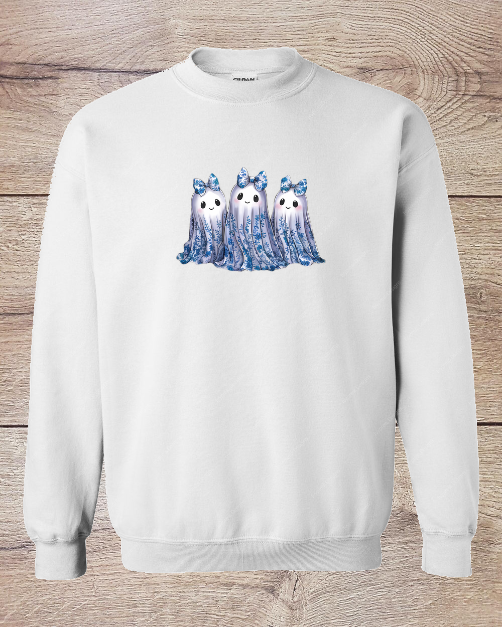 Blue Toile Ghosts - Sweatshirt