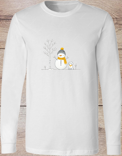 Simple Snowman and Friend - Long Sleeve