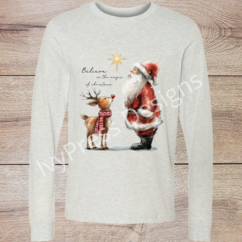 Believe Santa and Reindeer
