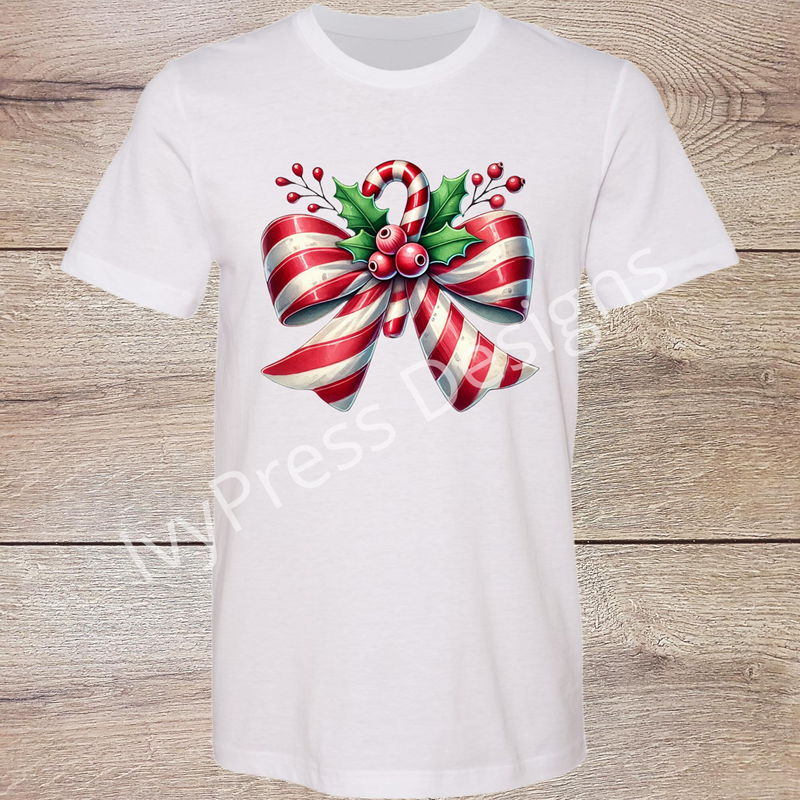 Candy Cane Bow