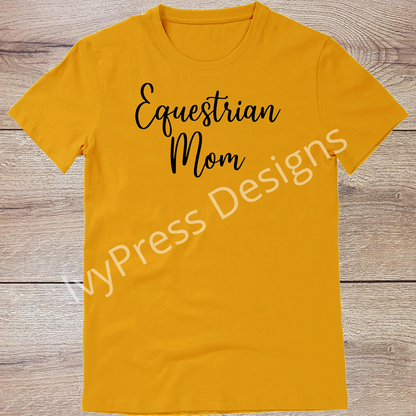 Equestrian Mom Script - Black